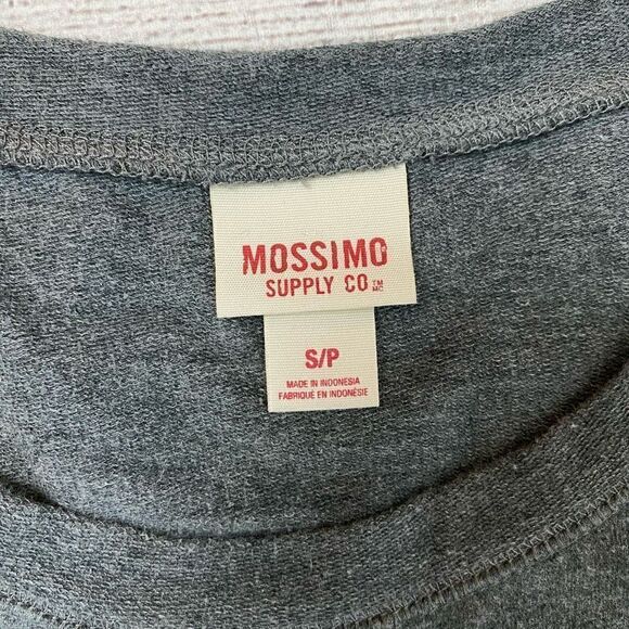 Mossimo women S scoopneck cotton blend dress w/elbow sleeve grey - Picture 6 of 9